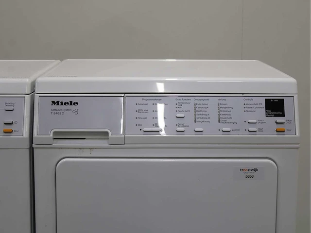 Miele w 3202 softcare system wasmachine & miele t 8463 c softcare system wasdroger - afbeelding 6 van  8