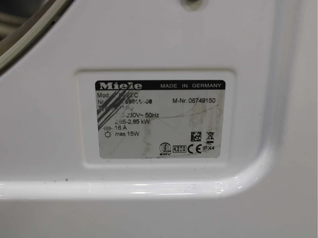Miele w 3202 softcare system wasmachine & miele t 8463 c softcare system wasdroger - afbeelding 8 van  8