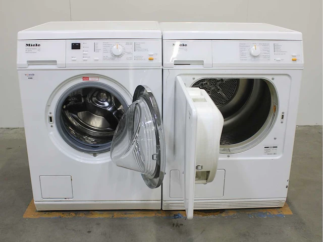 Miele w 3203 softcare system wasmachine & miele t 8400 c softcare system wasdroger - afbeelding 2 van  8
