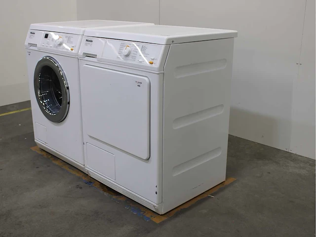 Miele w 3203 softcare system wasmachine & miele t 8400 c softcare system wasdroger - afbeelding 7 van  8