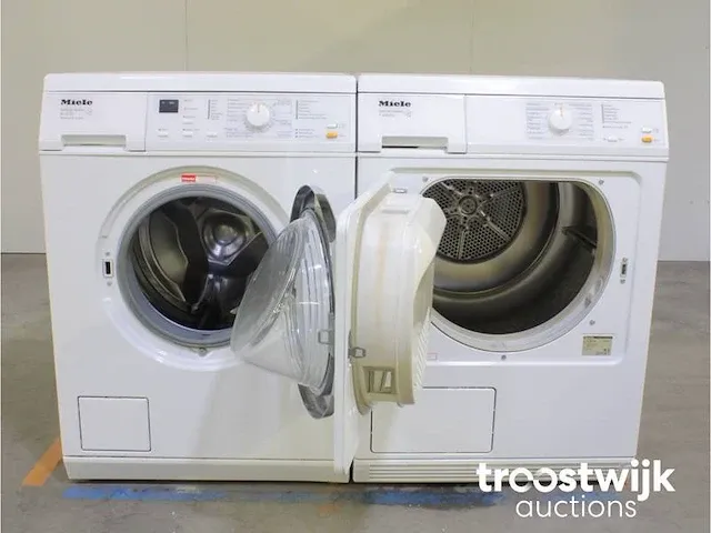 Miele w 3203 softcare system wasmachine & miele t 8403 c softcare system droger - afbeelding 2 van  8