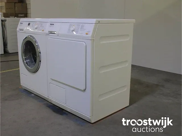 Miele w 3203 softcare system wasmachine & miele t 8403 c softcare system droger - afbeelding 7 van  8