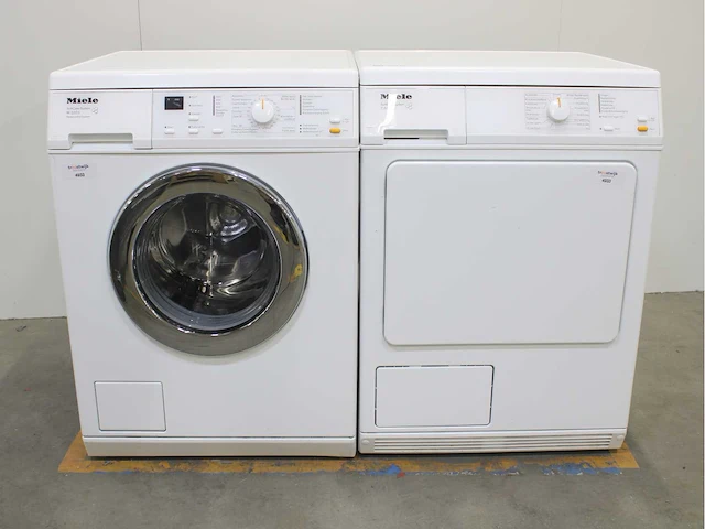 Miele w 3203 softcare system wasmachine & miele t 8403 c softcare system wasdroger - afbeelding 1 van  8