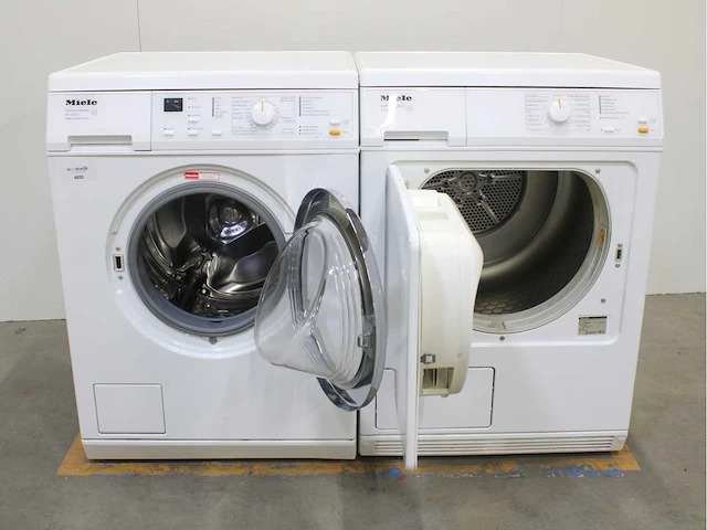 Miele w 3203 softcare system wasmachine & miele t 8403 c softcare system wasdroger - afbeelding 2 van  8