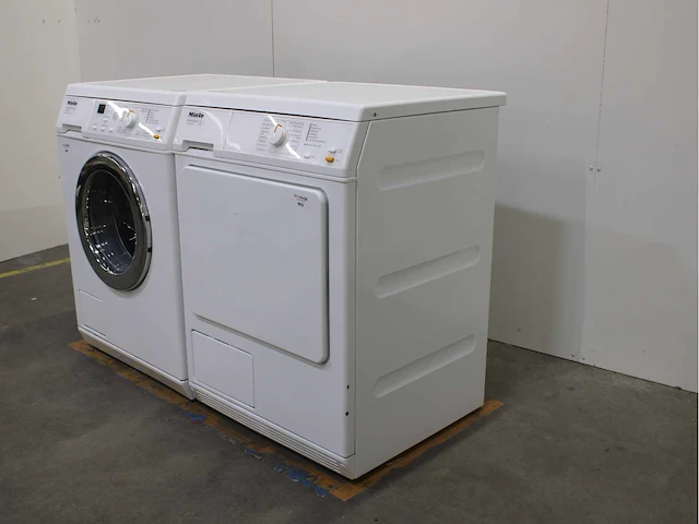 Miele w 3203 softcare system wasmachine & miele t 8403 c softcare system wasdroger - afbeelding 7 van  8