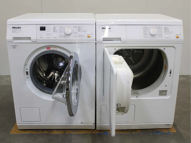 Miele w 3203 softcare system wasmachine & miele t 8403 c softcare system wasdroger - afbeelding 2 van  8