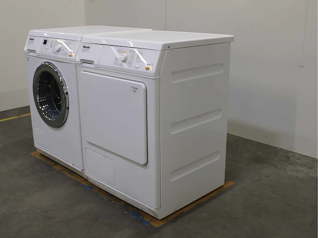 Miele w 3203 softcare system wasmachine & miele t 8403 c softcare system wasdroger - afbeelding 7 van  8