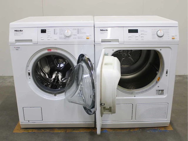 Miele w 3203 softcare system wasmachine & miele t 8627 wp ecocomfort wasdroger - afbeelding 2 van  8