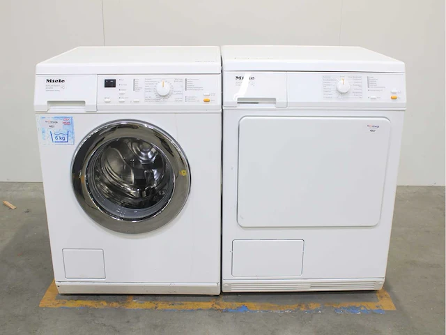 Miele w 3203 softcare system wasmachine & miele t 8803 c softcare system wasdroger - afbeelding 1 van  8