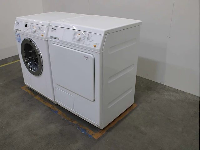 Miele w 3203 softcare system wasmachine & miele t 8803 c softcare system wasdroger - afbeelding 7 van  8