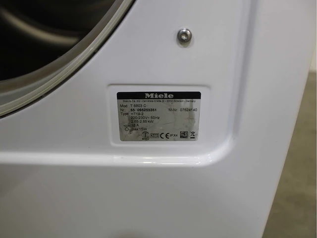 Miele w 3203 softcare system wasmachine & miele t 8803 c softcare system wasdroger - afbeelding 8 van  8