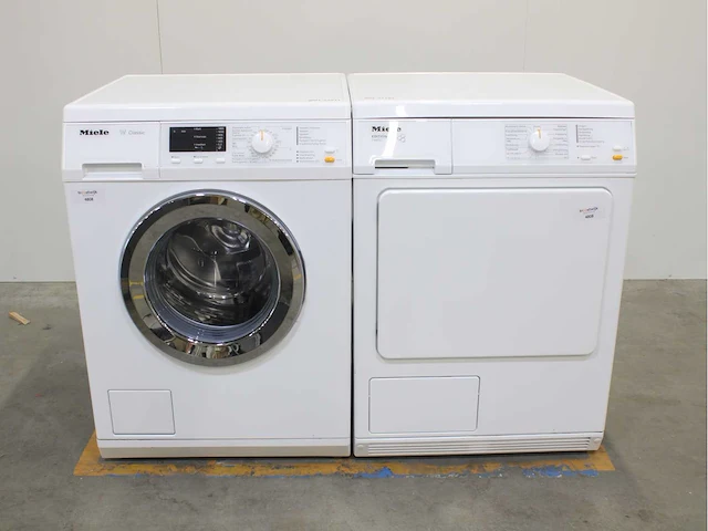 Miele w 3203 softcare system wasmachine & miele t 8803 c softcare system wasdroger - afbeelding 1 van  8
