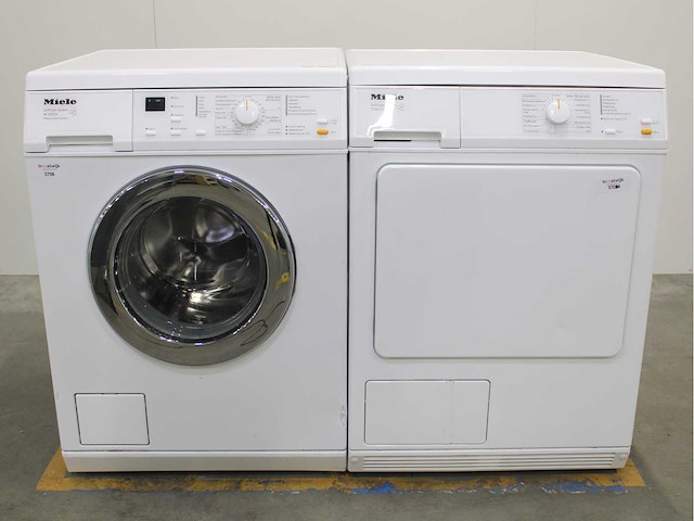 Miele w 3203 softcare system wasmachine & miele t 8803 c softcare system wasdroger - afbeelding 1 van  8