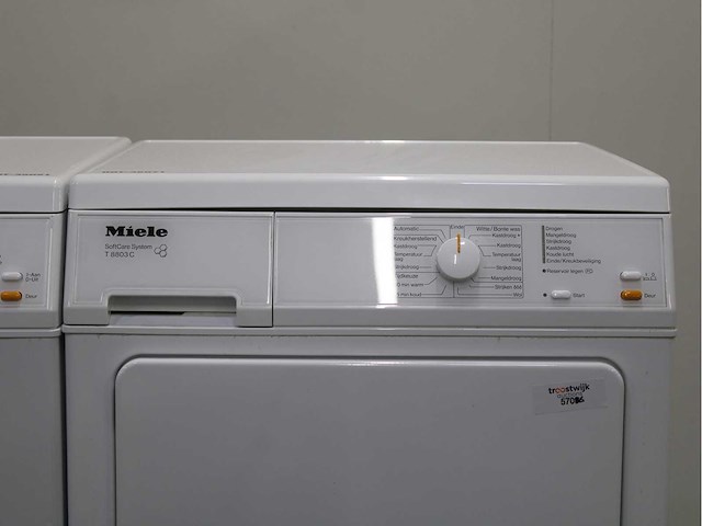 Miele w 3203 softcare system wasmachine & miele t 8803 c softcare system wasdroger - afbeelding 6 van  8