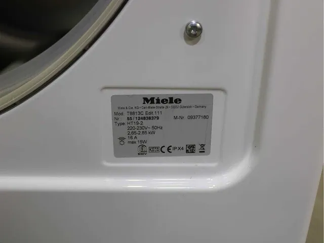 Miele w 3203 softcare system wasmachine & miele t 8813 c edition 111 droger - afbeelding 8 van  8