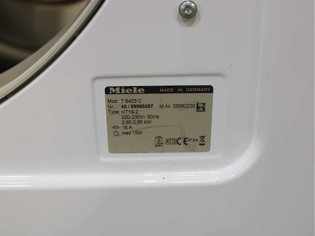 Miele w 3203 softcare system wasmachines & miele t 8403 c softcare system wasdrogers - afbeelding 8 van  8