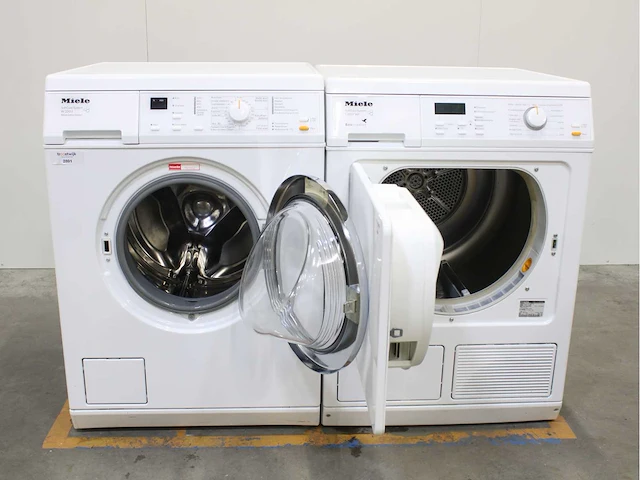 Miele w 3203 softcare system wasmachines & miele t 8627 wp ecocomfort wasdrogers - afbeelding 2 van  8