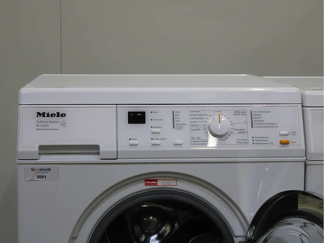 Miele w 3203 softcare system wasmachines & miele t 8627 wp ecocomfort wasdrogers - afbeelding 3 van  8