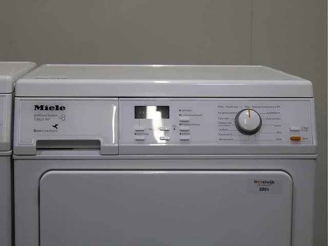 Miele w 3203 softcare system wasmachines & miele t 8627 wp ecocomfort wasdrogers - afbeelding 6 van  8