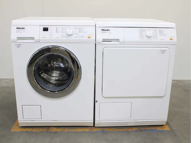 Miele w 3203 softcare system wasmachines & miele t 8813 c edition 111 wasdrogers - afbeelding 1 van  8