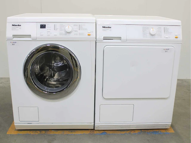 Miele w 3203 softcare system wasmachines & miele t 8813 c edition 111 wasdrogers - afbeelding 1 van  8