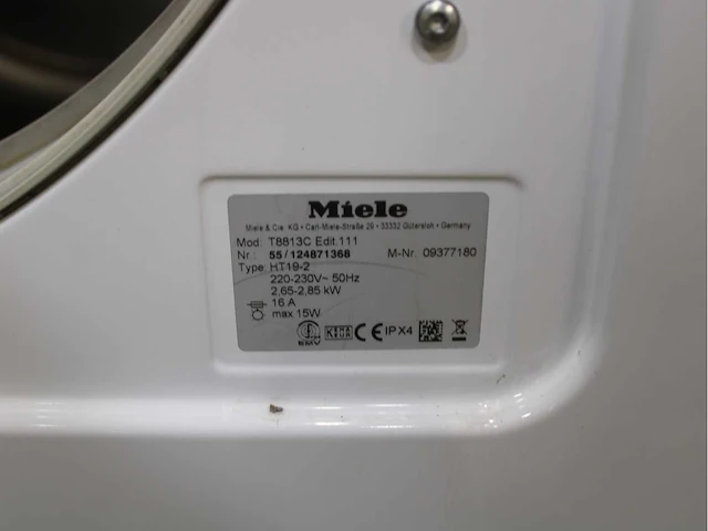 Miele w 3203 softcare system wasmachines & miele t 8813 c edition 111 wasdrogers - afbeelding 8 van  8