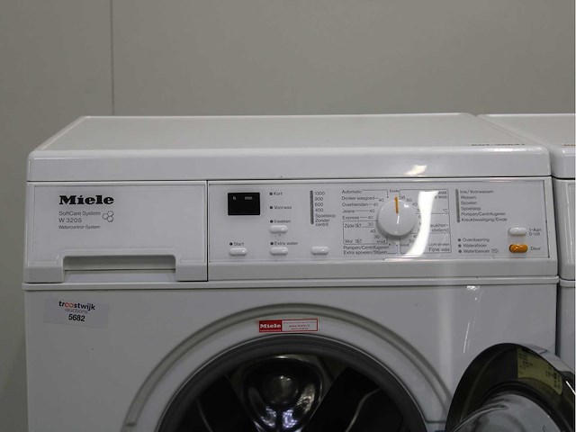 Miele w 3205 softcare system wasmachine & miele t 4263 c softcare system wasdroger - afbeelding 3 van  8