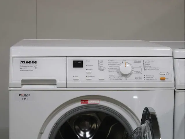 Miele w 3205 softcare system wasmachine & miele t 8403 c softcare system droger - afbeelding 3 van  8