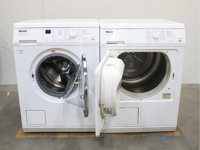 Miele w 3205 softcare system wasmachine & miele t 8403 c softcare system wasdroger - afbeelding 2 van  7