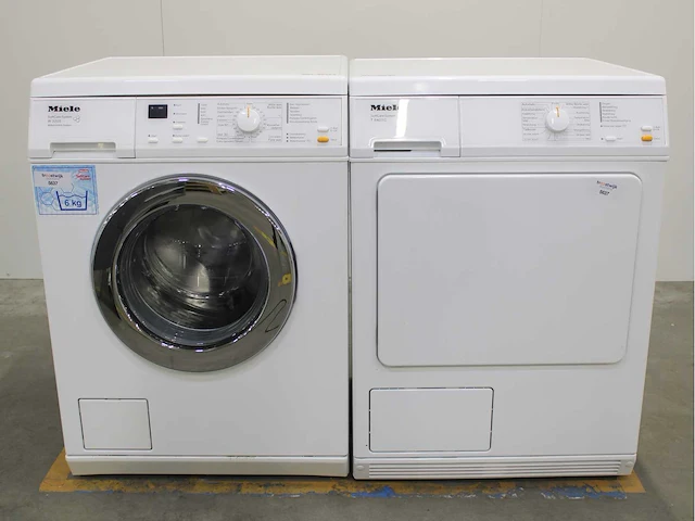 Miele w 3205 softcare system wasmachine & miele t 8403 c softcare system wasdroger - afbeelding 1 van  8