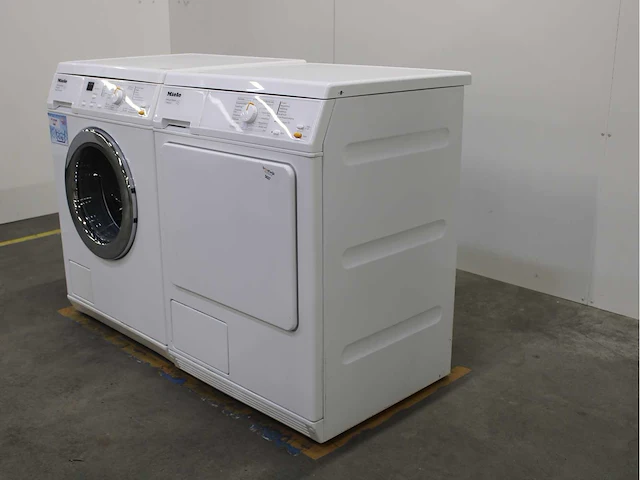 Miele w 3205 softcare system wasmachine & miele t 8403 c softcare system wasdroger - afbeelding 7 van  8