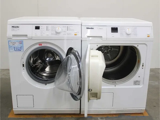 Miele w 3205 softcare system wasmachine & miele t classic droger - afbeelding 2 van  8