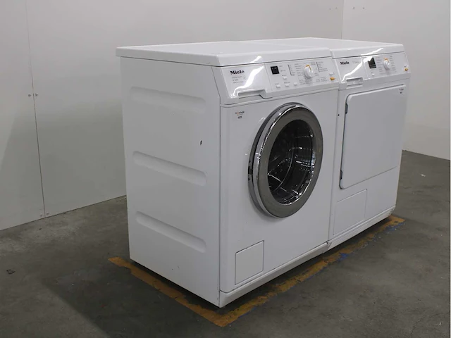 Miele w 3205 softcare system wasmachine & miele t classic wasdroger - afbeelding 4 van  8