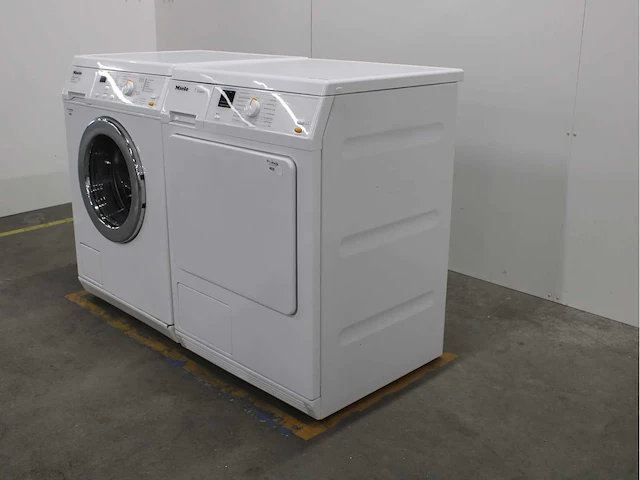 Miele w 3205 softcare system wasmachine & miele t classic wasdroger - afbeelding 7 van  8