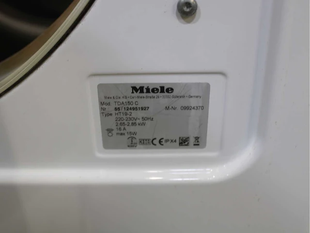 Miele w 3205 softcare system wasmachine & miele t classic wasdroger - afbeelding 7 van  7