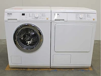 Miele w 3241 plus softtronic wasmachine & miele t 8813 c edition 111 wasdroger - afbeelding 1 van  8