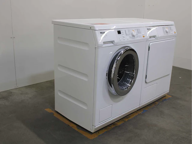 Miele w 3241 plus softtronic wasmachine & miele t 8813 c edition 111 wasdroger - afbeelding 4 van  8