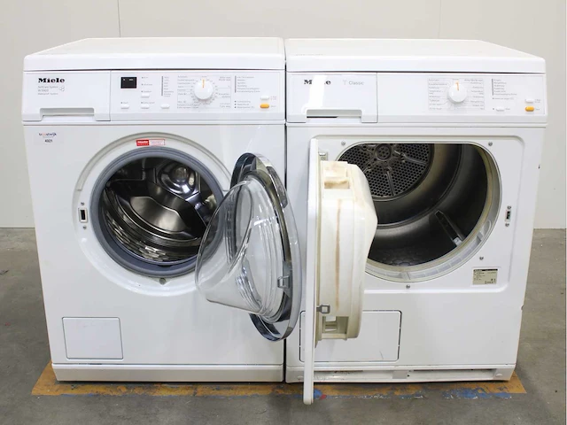 Miele w 3241 softcare system wasmachine & miele t 4263 c softcare system wasdroger - afbeelding 2 van  8
