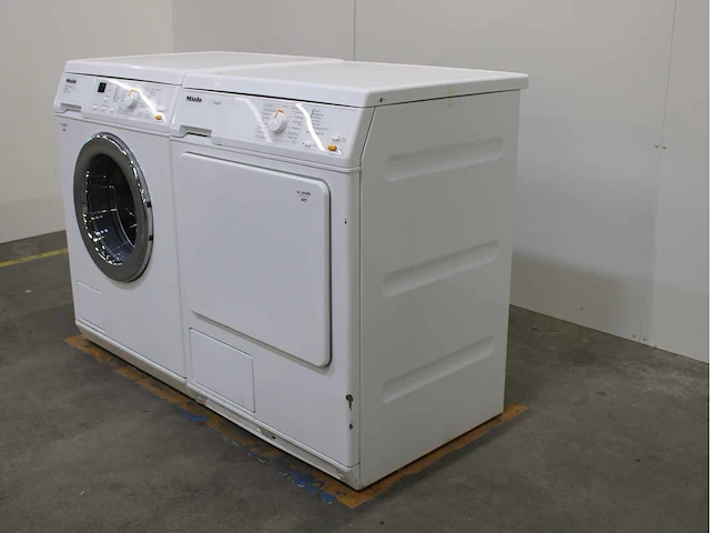 Miele w 3241 softcare system wasmachine & miele t 4263 c softcare system wasdroger - afbeelding 7 van  8