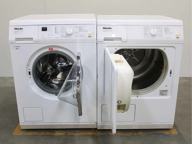 Miele w 3241 softcare system wasmachine & miele t 8403 c softcare system wasdroger - afbeelding 2 van  8