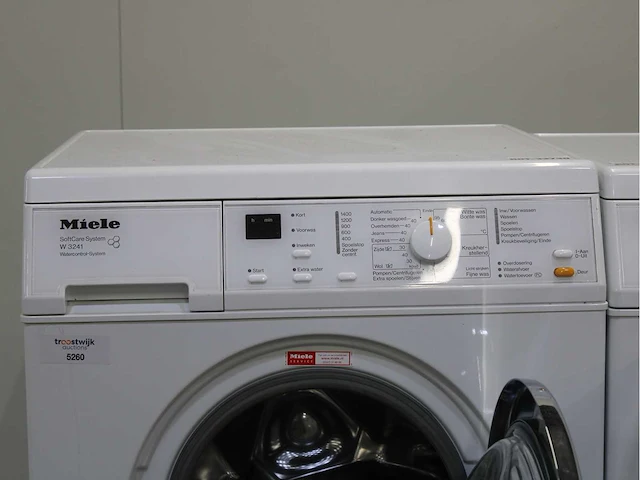 Miele w 3241 softcare system wasmachine & miele t 8403 c softcare system wasdroger - afbeelding 3 van  8