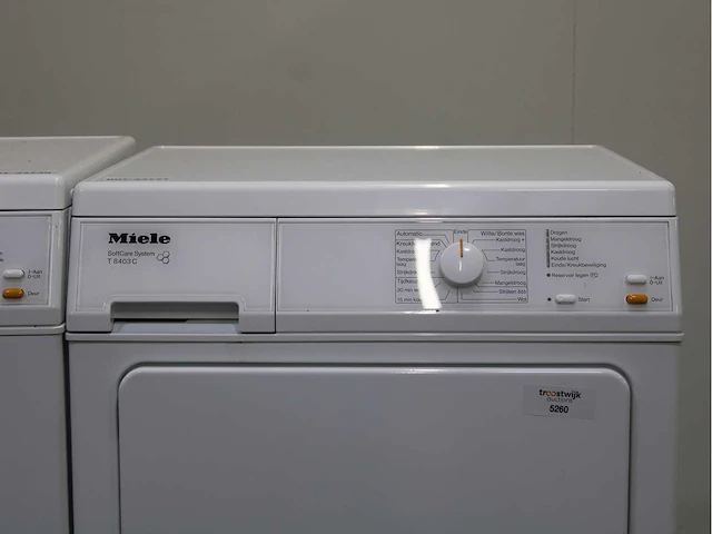 Miele w 3241 softcare system wasmachine & miele t 8403 c softcare system wasdroger - afbeelding 6 van  8
