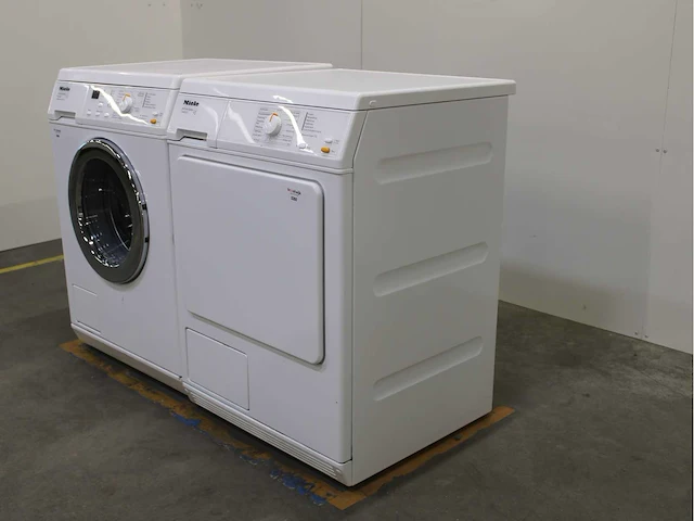 Miele w 3241 softcare system wasmachine & miele t 8403 c softcare system wasdroger - afbeelding 7 van  8