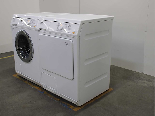 Miele w 3241 softcare system wasmachine & miele t 8403 c softcare system wasdroger - afbeelding 7 van  8