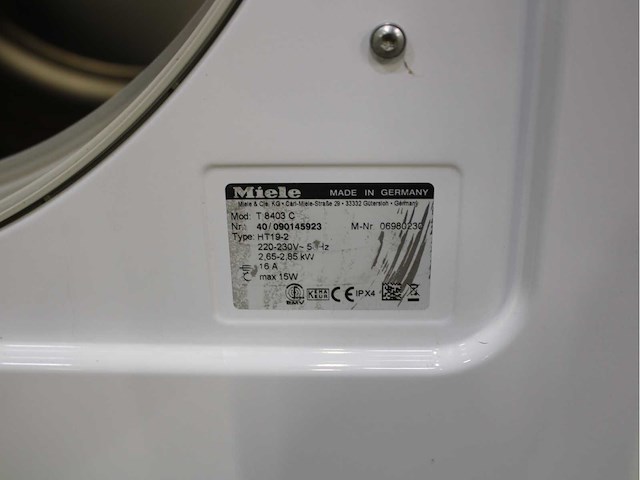 Miele w 3241 softcare system wasmachine & miele t 8403 c softcare system wasdroger - afbeelding 8 van  8