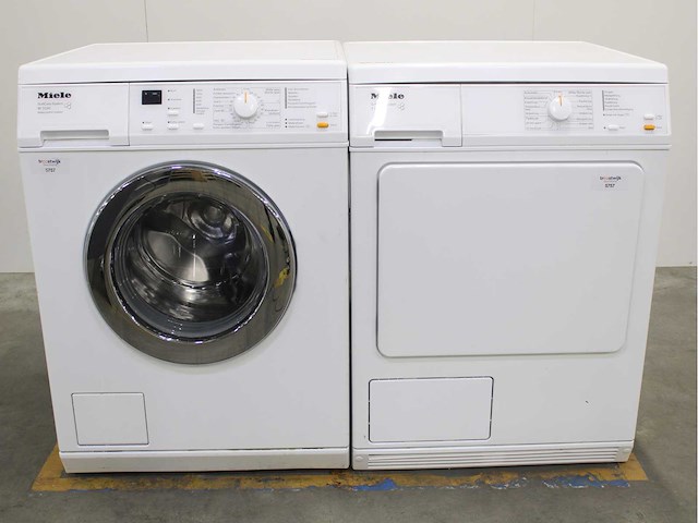 Miele w 3241 softcare system wasmachine & miele t 8403 c softcare system wasdroger - afbeelding 1 van  8