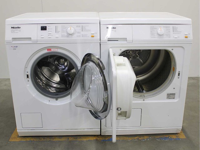 Miele w 3241 softcare system wasmachine & miele t 8403 c softcare system wasdroger - afbeelding 2 van  8