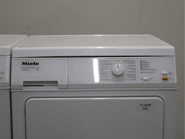 Miele w 3241 softcare system wasmachine & miele t 8403 c softcare system wasdroger - afbeelding 6 van  8