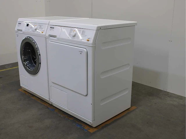 Miele w 3241 softcare system wasmachine & miele t 8803 c softcare system wasdroger - afbeelding 6 van  7