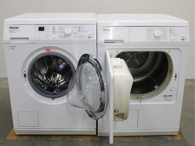Miele w 3241 softcare system wasmachine & miele t 8803 c softcare system wasdroger - afbeelding 2 van  8
